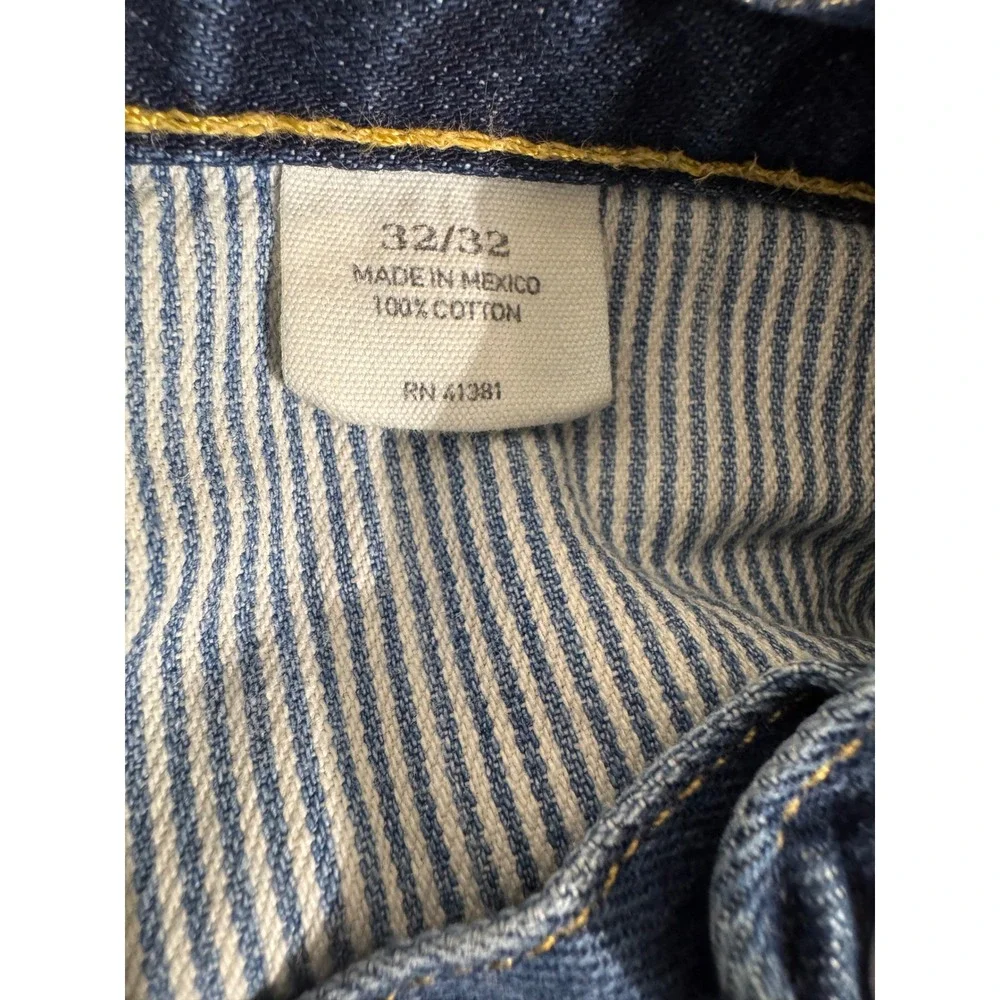 Polo Ralph Lauren Sullivan Slim Mens 32x32 Distressed Straight Leg Jeans Patch